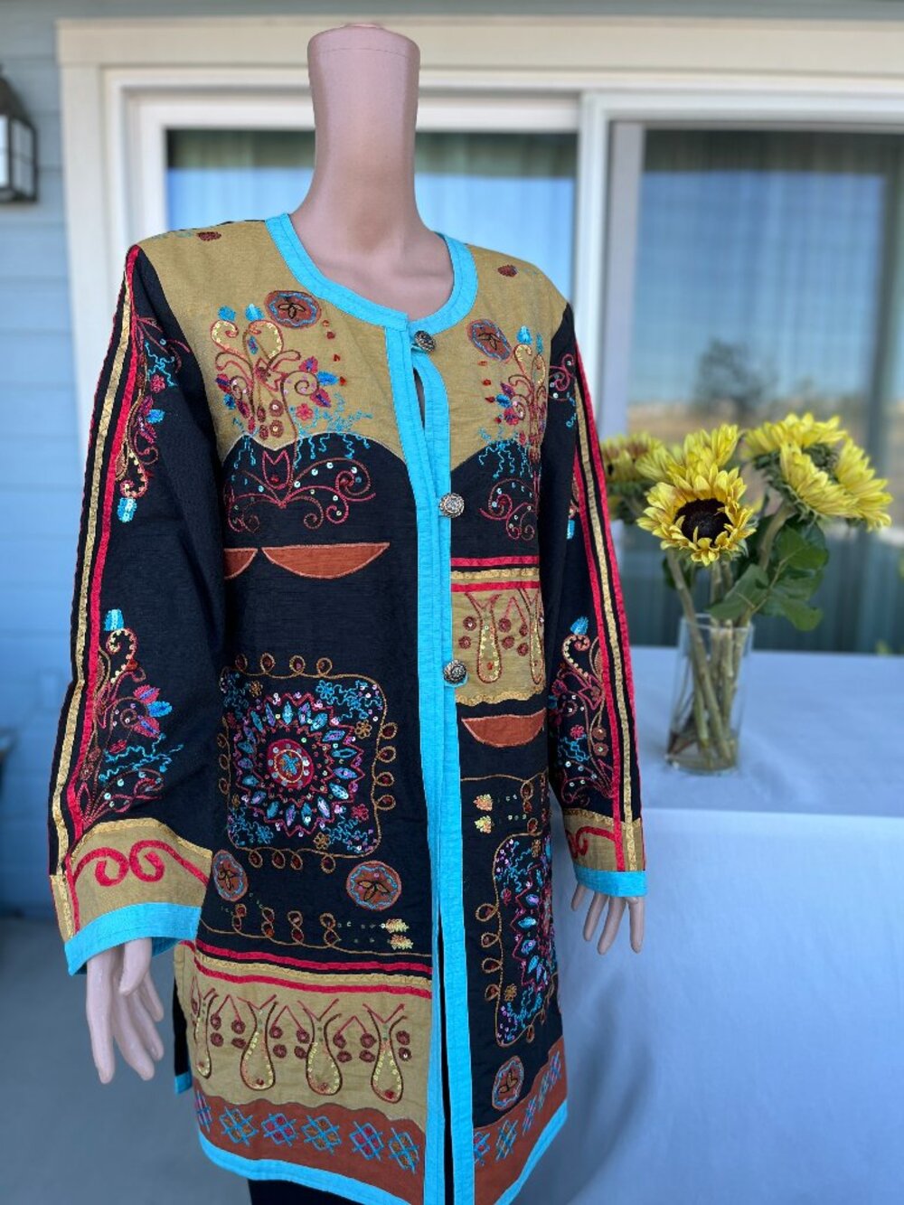 Beautiful Indian Handmade Jacket, size XL